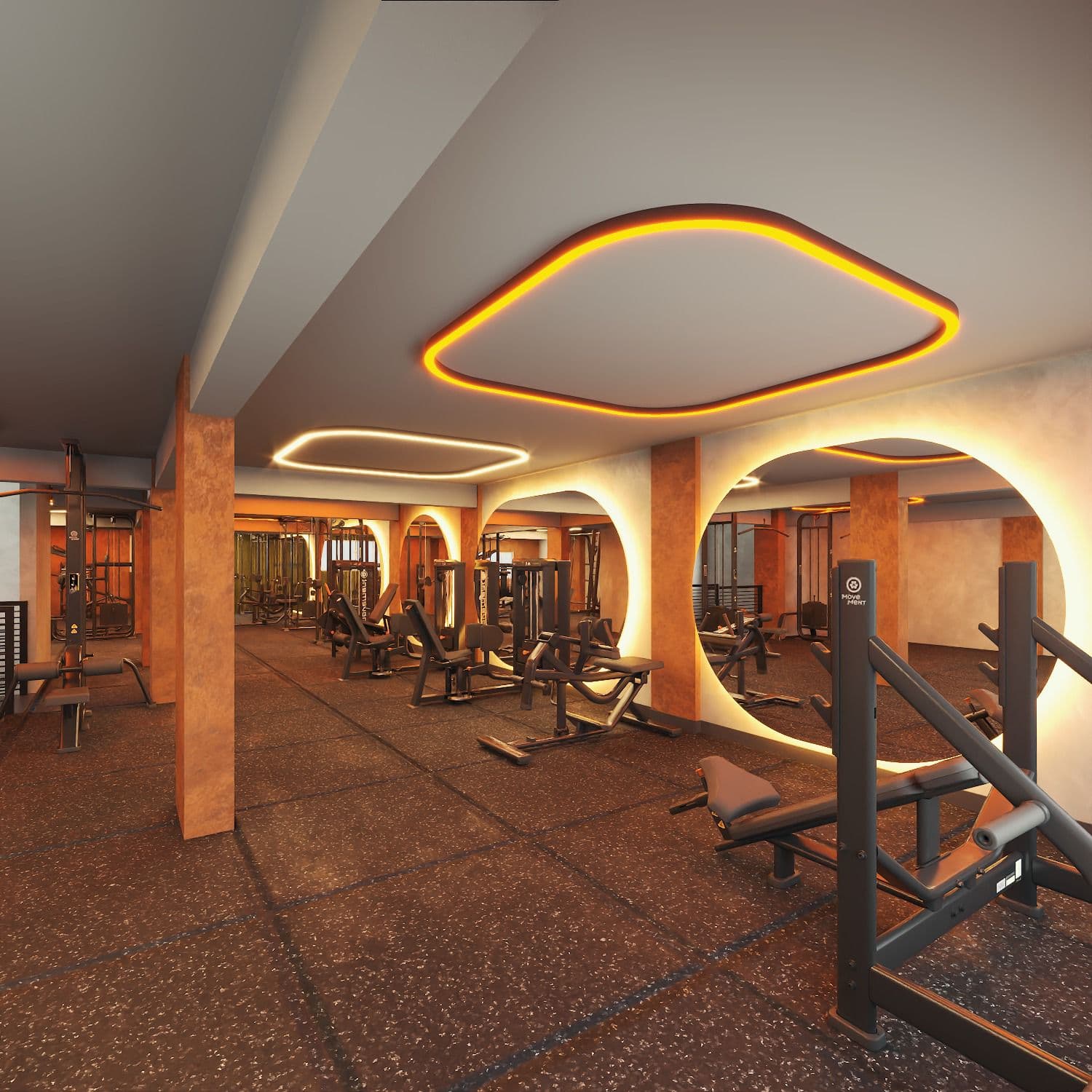 Ambiente interno de treino da Le Club